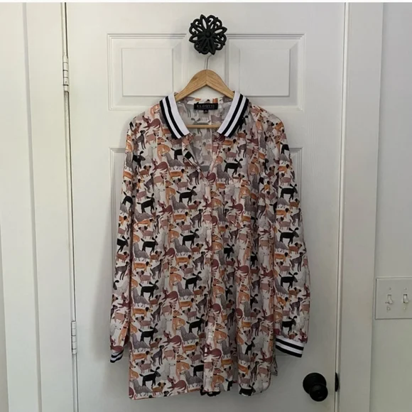 Eloquii Button Down Top Blouse - Picture 2 of 5